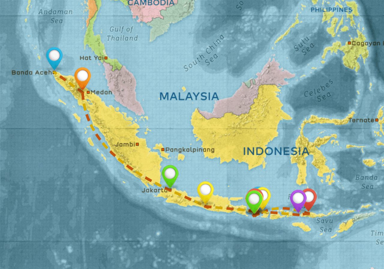 Planning an off the beaten path Indonesian backpacking trip itinerary